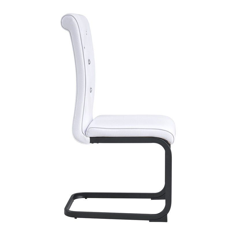 Alligator Skin Upholstered Dining Chairs