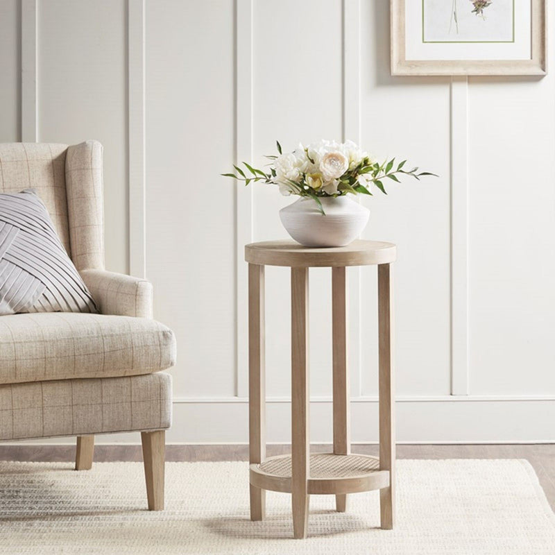 Bedford - Round Accent Table - Reclaimed Wheat