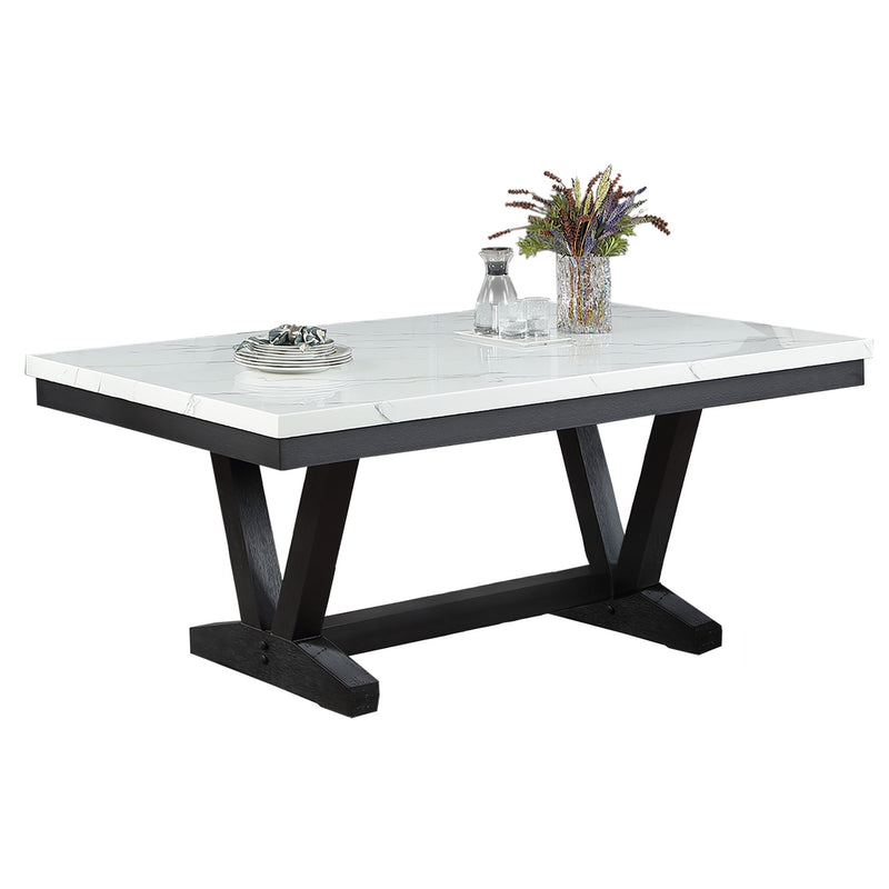 Dining Set With Upholstered Wing Back Chairs
