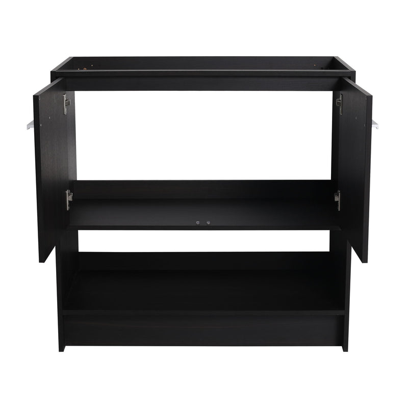 Modern Freestanding Bathroom Vanity With 2 Doors