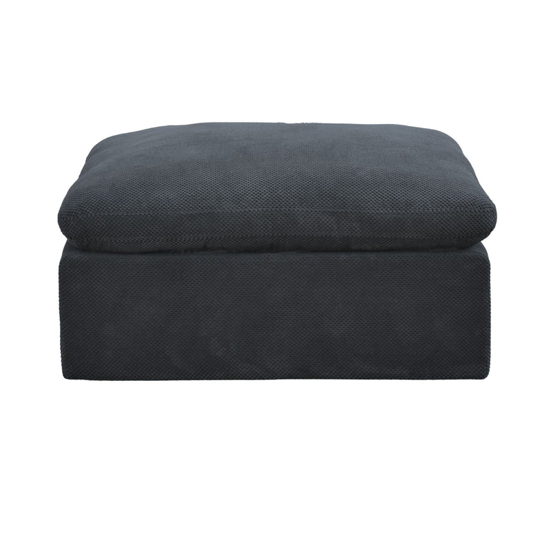 Full Compressed Ottoman - Dark Gray