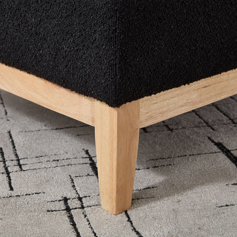 Upholstered Storage Ottoman With Reversible Lid Coffee Table, Foot Stool