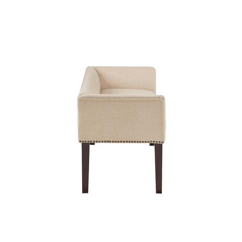 Elegant Design Bench Upholstery, Solid Wood Frame