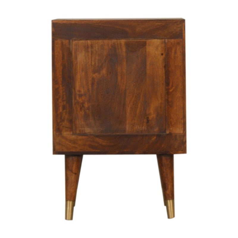 Manila - Nightstand - Brown / Gold