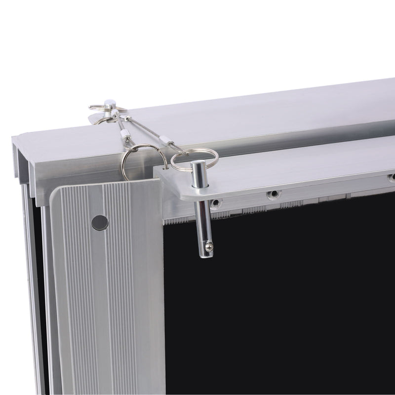 Portable And Foldable Wheelchair Ramp With Non Skid Surface