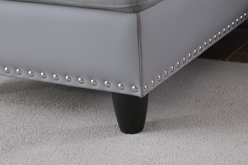 Irine - Sectional Sofa With Ottoman - Gray