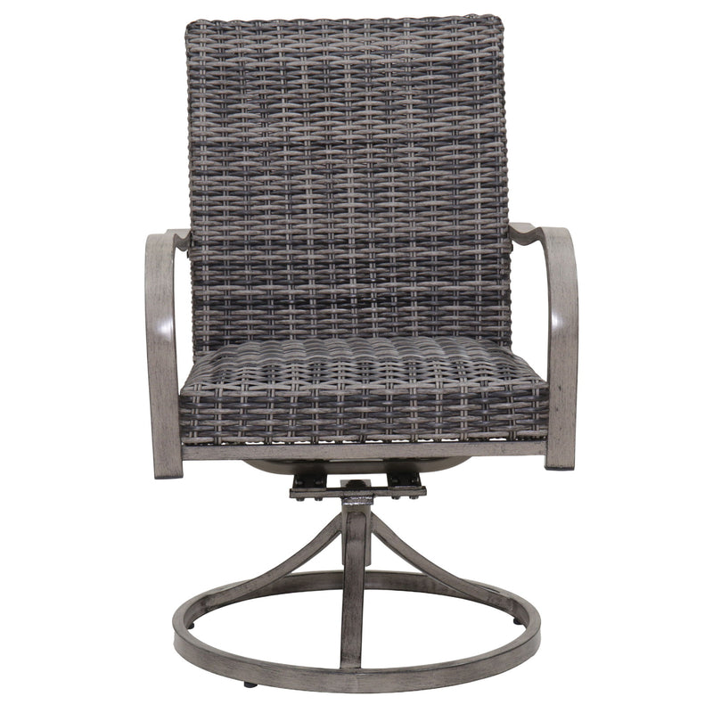 Outdoor Swivel Dining Chair (Set of 2) - Gray
