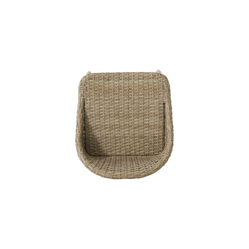 Beeson - Outdoor Wicker And Acacia Wood Barstools Set, Water Resistant - Brown