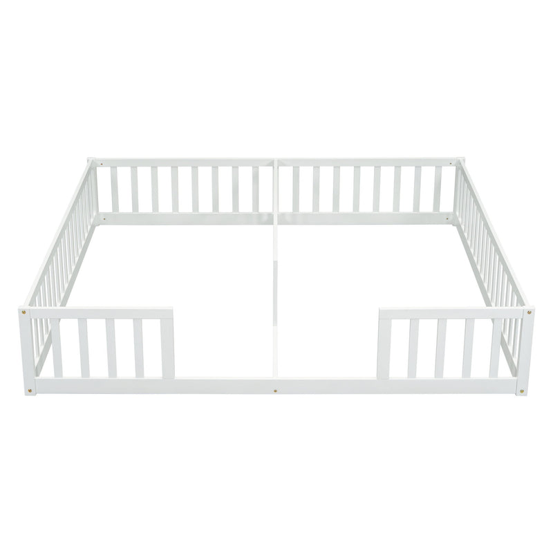 Double Floor Bed With Fence, Guardrails, Without Door