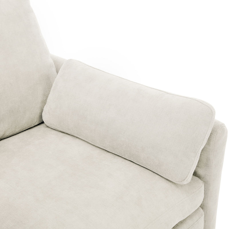 Cozy Upholstered Cushion Armchair For Living Room