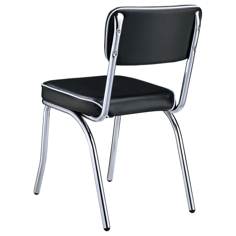 Open Back Upholstered Side Chairs (Set of 2)