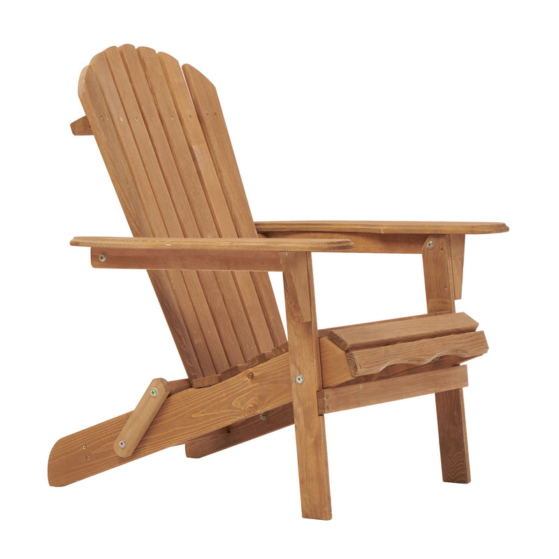 Oversize Outdoor Folding Adirondack Chair, Patio Chair For Garden