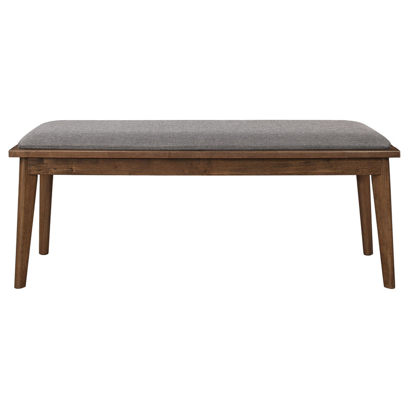 Upholstered Dining Bench - Brown