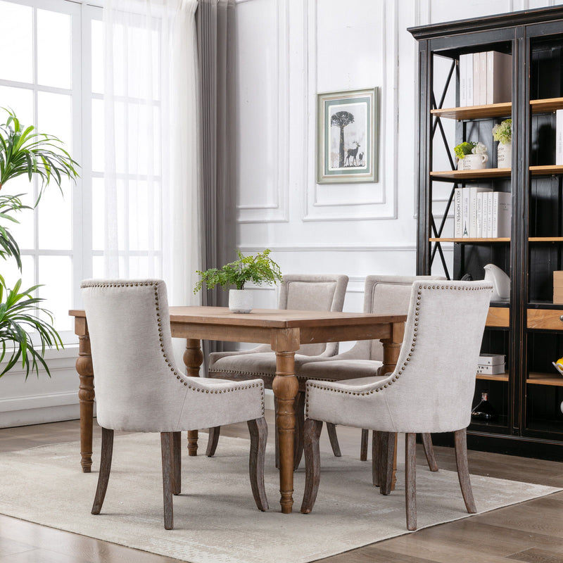 Ultra - Side Dining Chair, Nail Head (Set of 2)