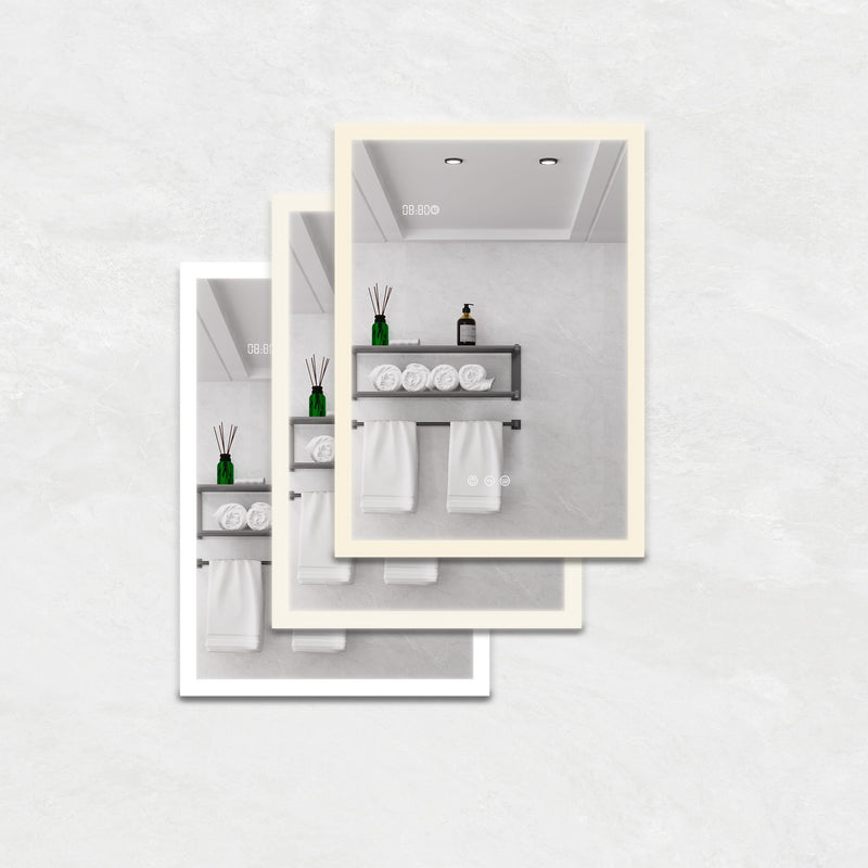Bathroom Medicine Cabinet With Lights, LED Medicine Cabinet With Mirror, Lighted Medicine Cabinet With Defogger