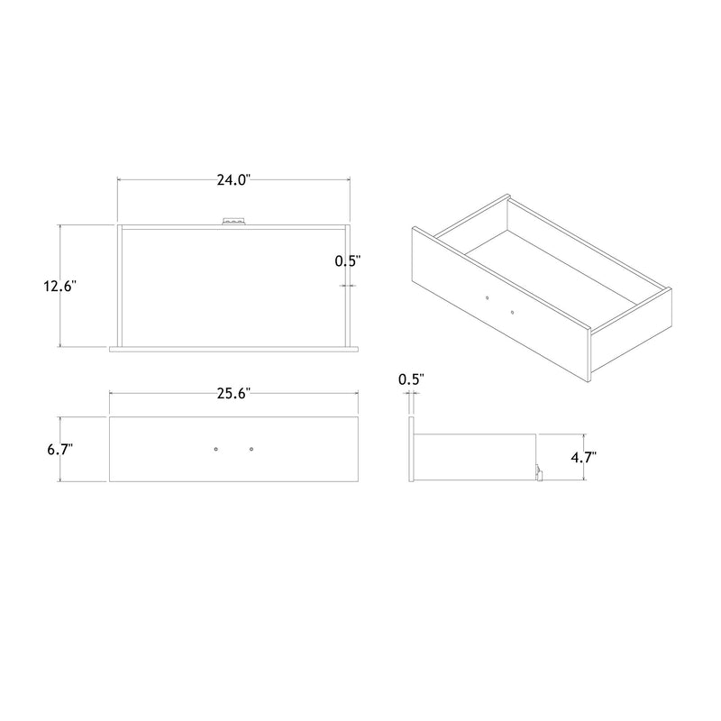 Charlston - 5 Piece Bedroom Set With LED Headboard
