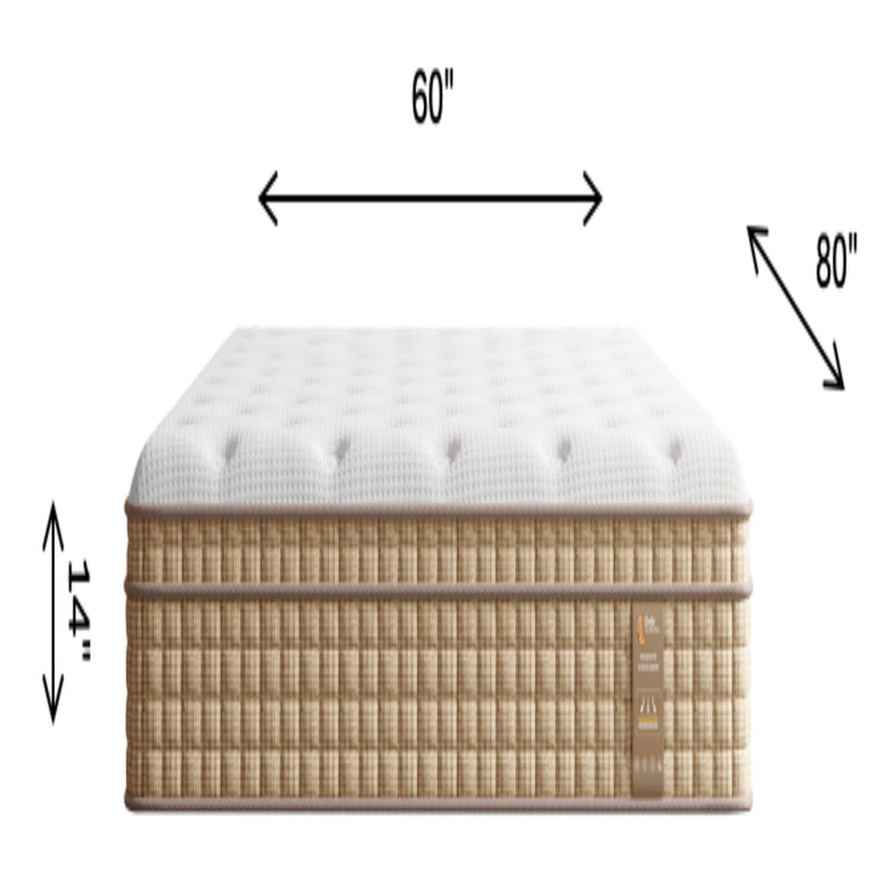 14" Hybrid Mattress With Innerspring & Gel Memory Foam