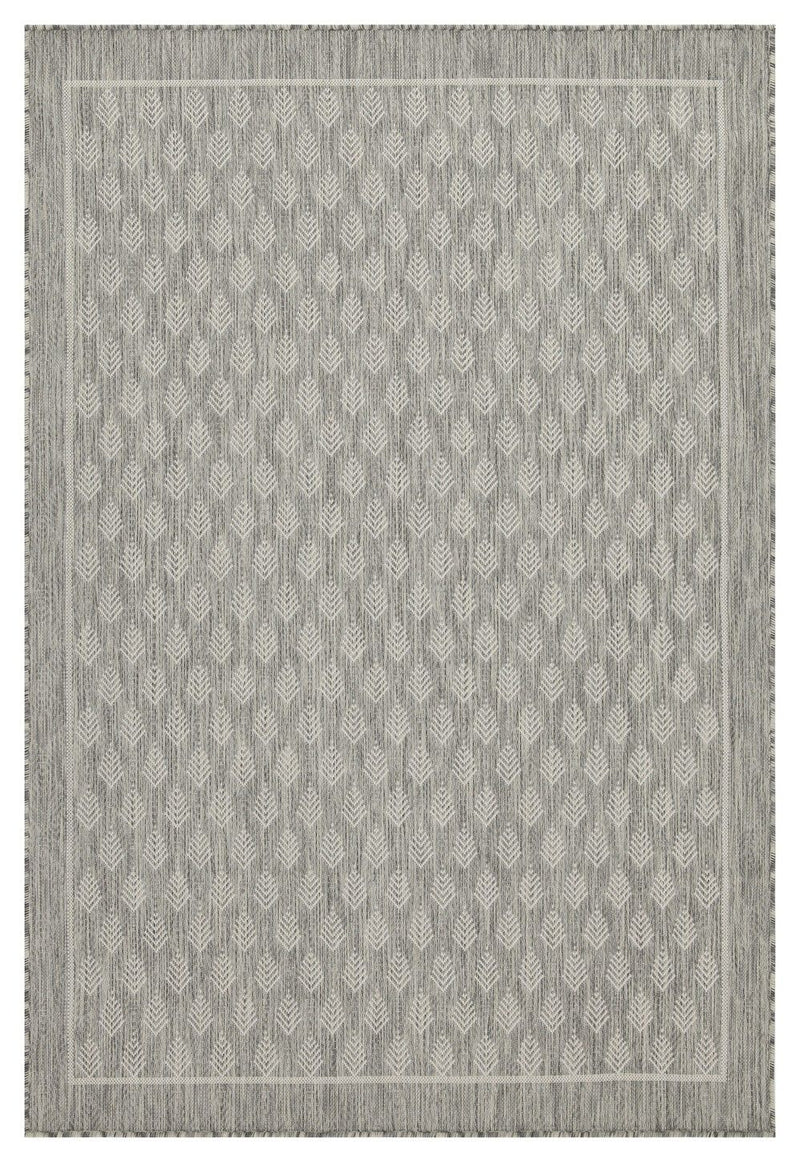 Sunshine - 5'3" X 7'3" Indoor, Outdoor Polypropylene Area Rug - Silver