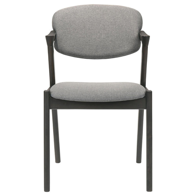 Modern Dining Chair And Zigzag Arm Design (Set of 2)