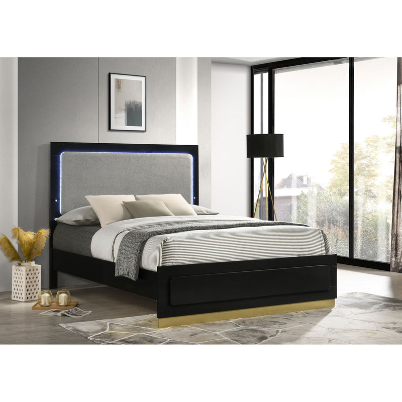 Sophia - Panel Bed With LED Headboard