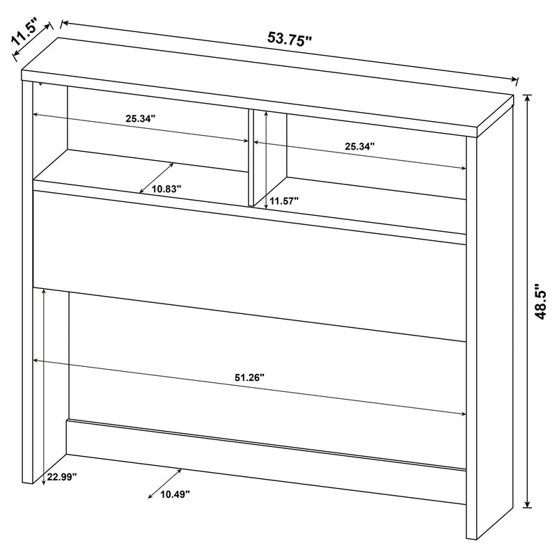 Geary - 3 Piece Bedroom Set With Bookcase Headboard