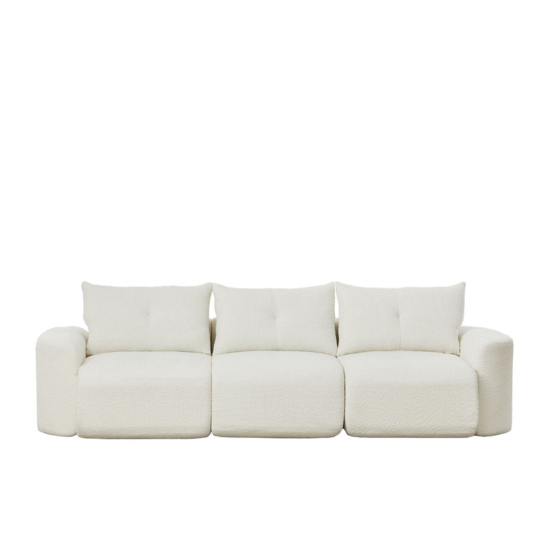 3 Seater With Thickened Armrests Sofa For Living Room
