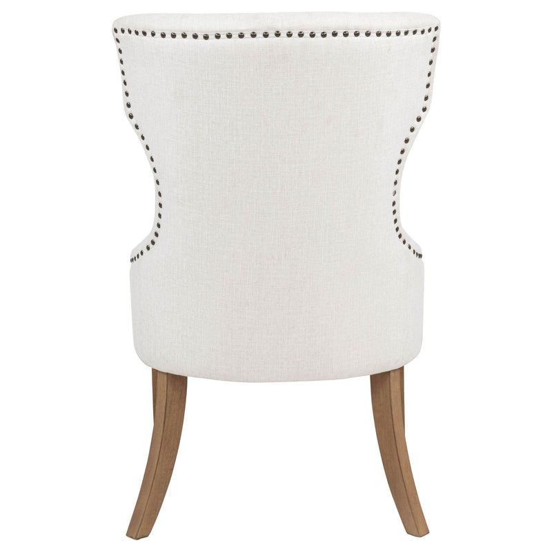 Tufted Dining Chair With Button Tufting And Nailhead Trim