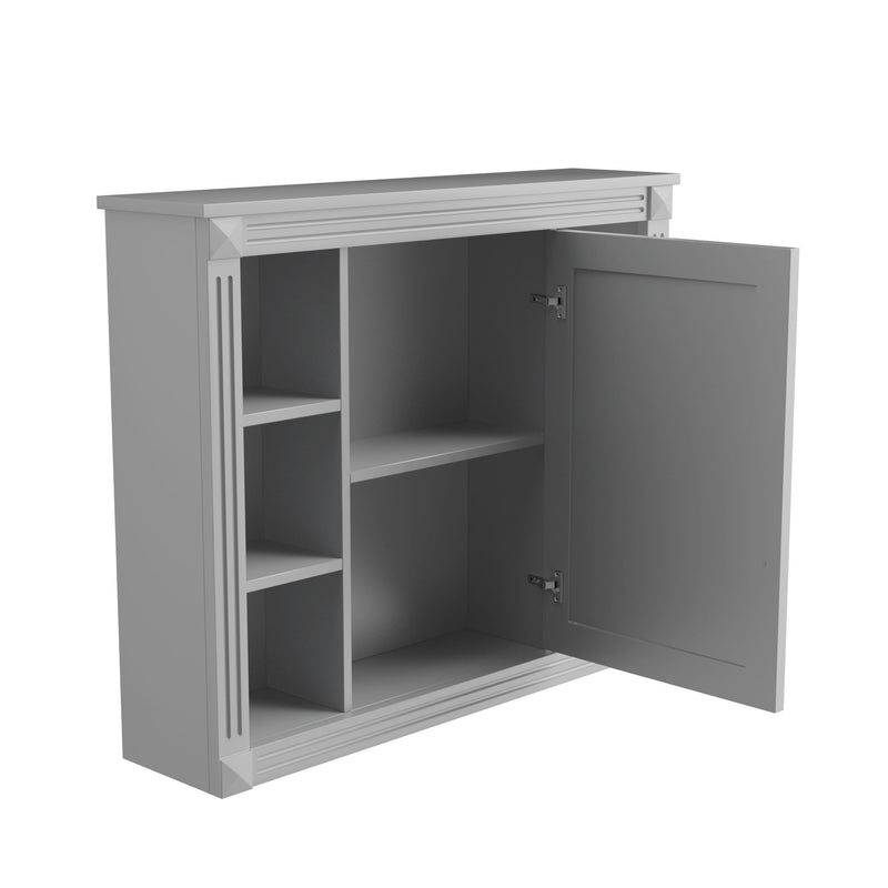 Bathroom Vanity With Top Sink, Mirror Cabinet, 2 Soft Closing Doors & 2 Drawers