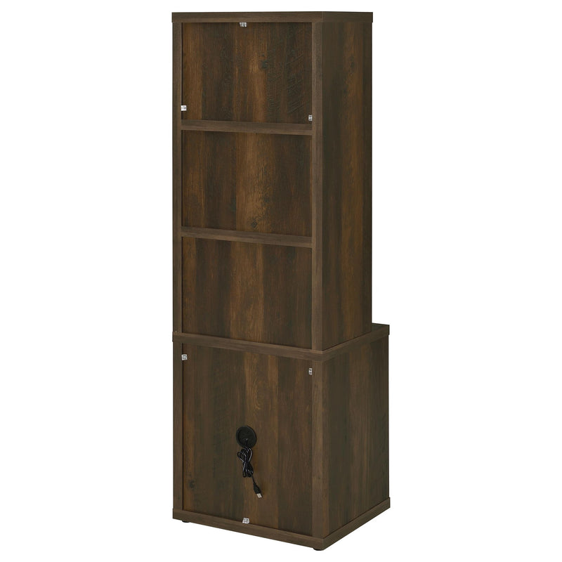 Geary - 3 Shelf Bookcase With USB Charging And Lockable Top Drawer