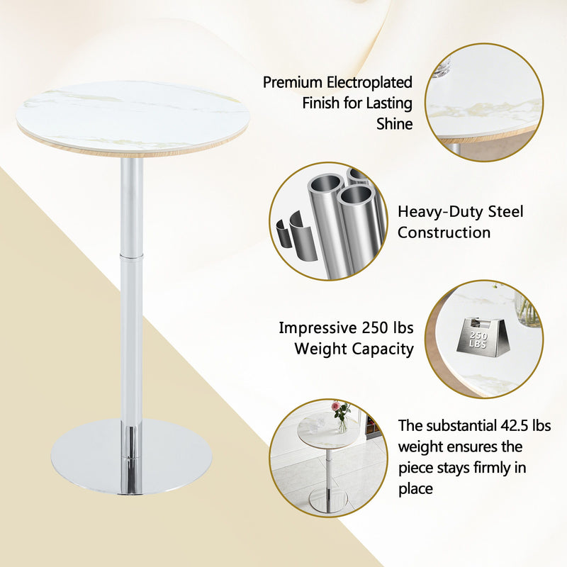 Contemporary Circular Bar Table