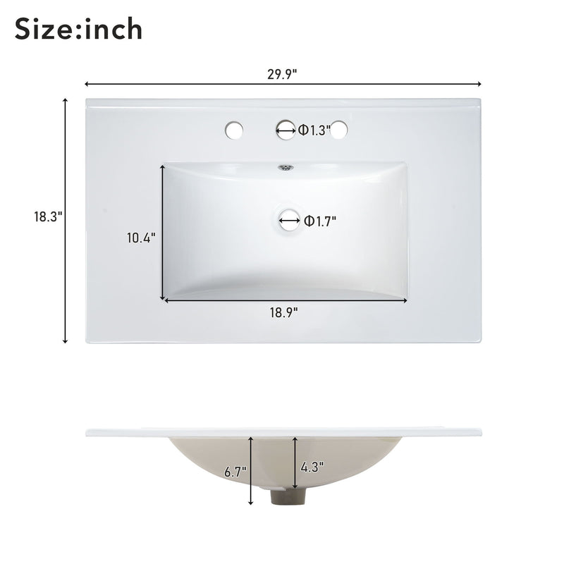 Bathroom Vanity Cabinet With Doors, Soft Close Design