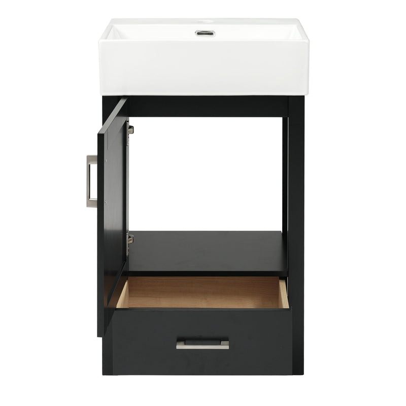 Bathroom Vanity With Sink, Frame And Drawer