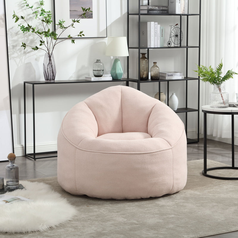 Bedding Bean Bag Sofa Chair High Pressure Foam With Footrest