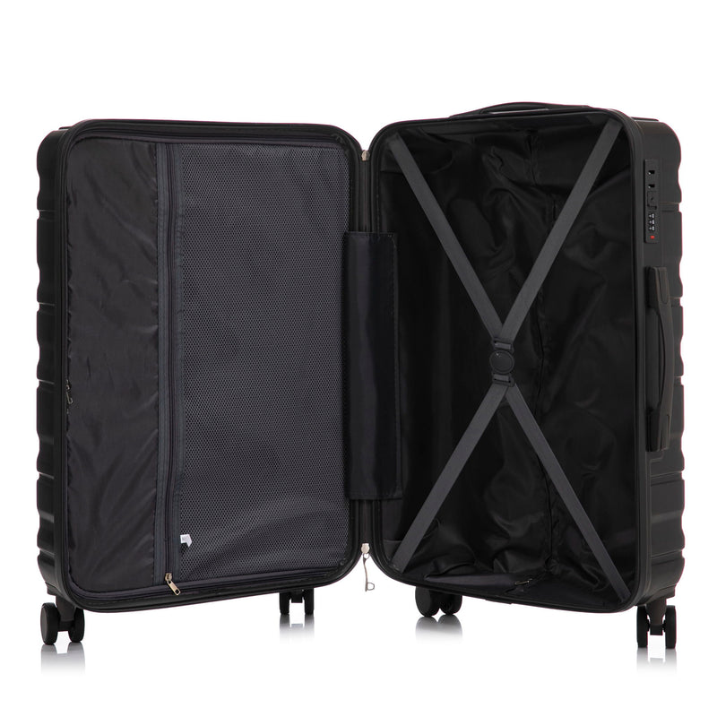 Tourist 3 Piece Luggage Set, Combination Lock, Durable Hard Shell With 360° Silent Wheels