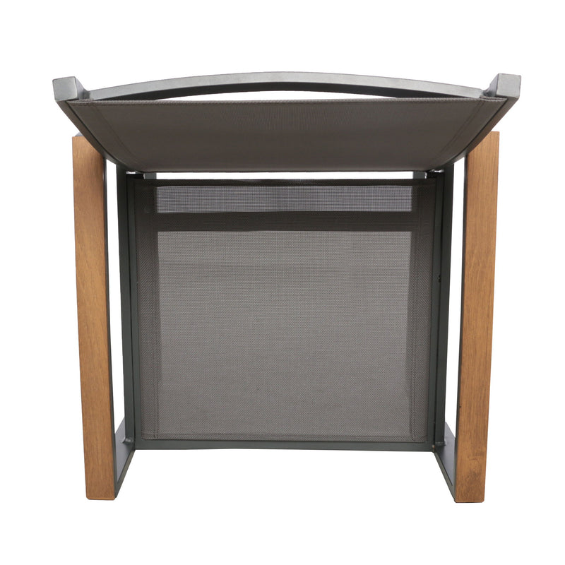 Aresha - Metal Outdoor Dining Armchair (Set of 2) - Gray