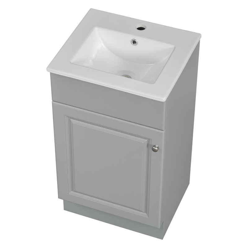 Bathroom Vanity With Sink, Cabinet With Adjustable Shelf