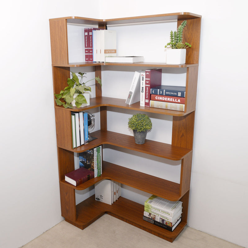 L-Shaped Corner Bookshelf
