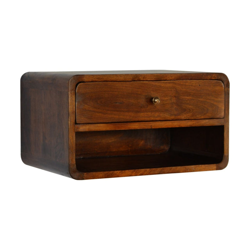 Curve Upper Slot Floating Nightstand