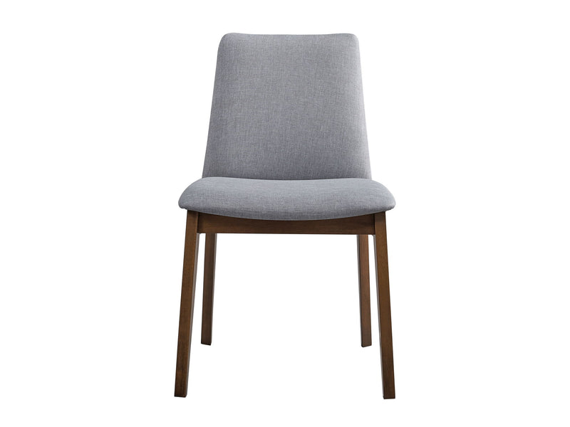 Kaela - 7 Pieces Dining Room Set - Light Gray / Walnut