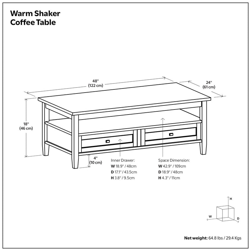Warm Shaker - Handcrafted Table