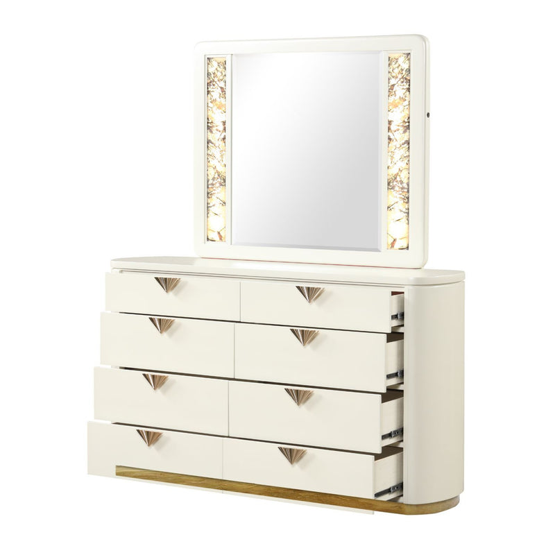 La Pierre - Bedroom Set With Upholstered LED Bed