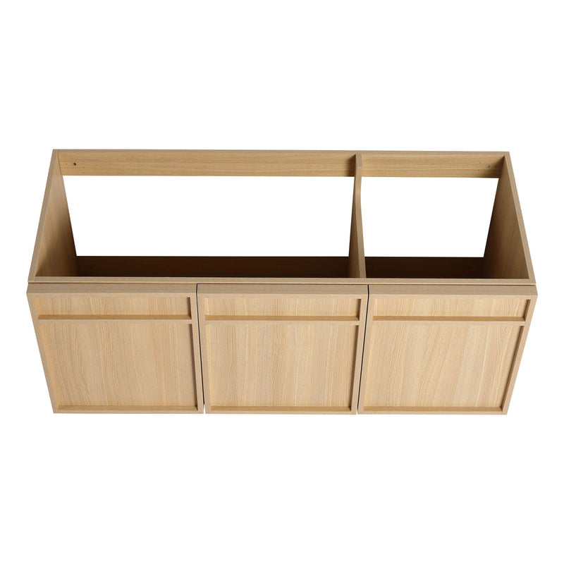 Wall-Mounted Bathroom Vanity With Resin Sink And Soft Closing Doors