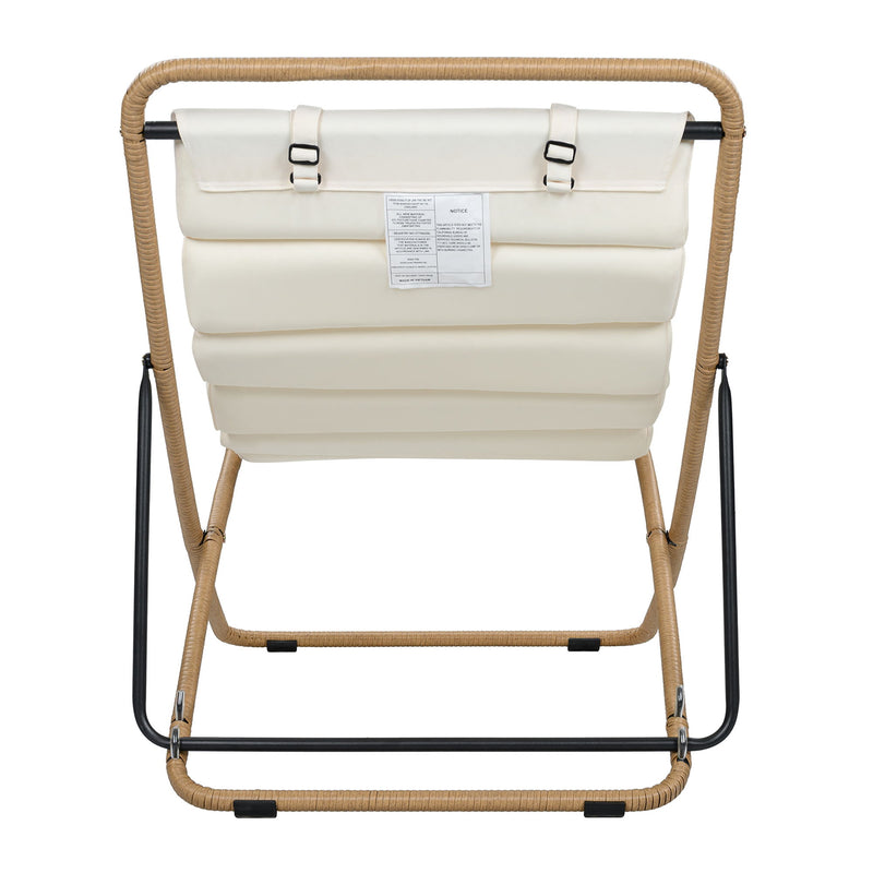 Outdoor Folding Chair With Adjustable Backrest (Set of 2)