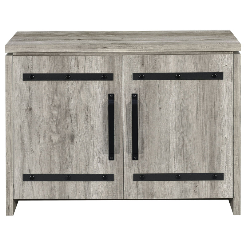 2 Door Accent Cabinet With Accents - Gray