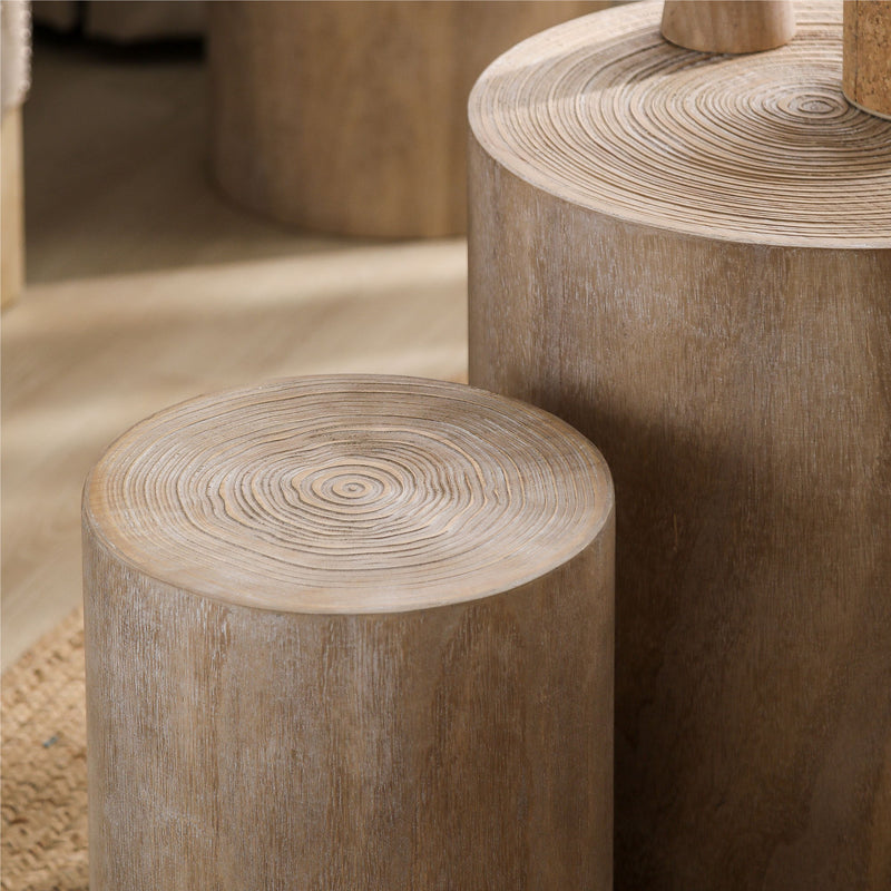 Cylinder Nesting Tables (Set of 3)