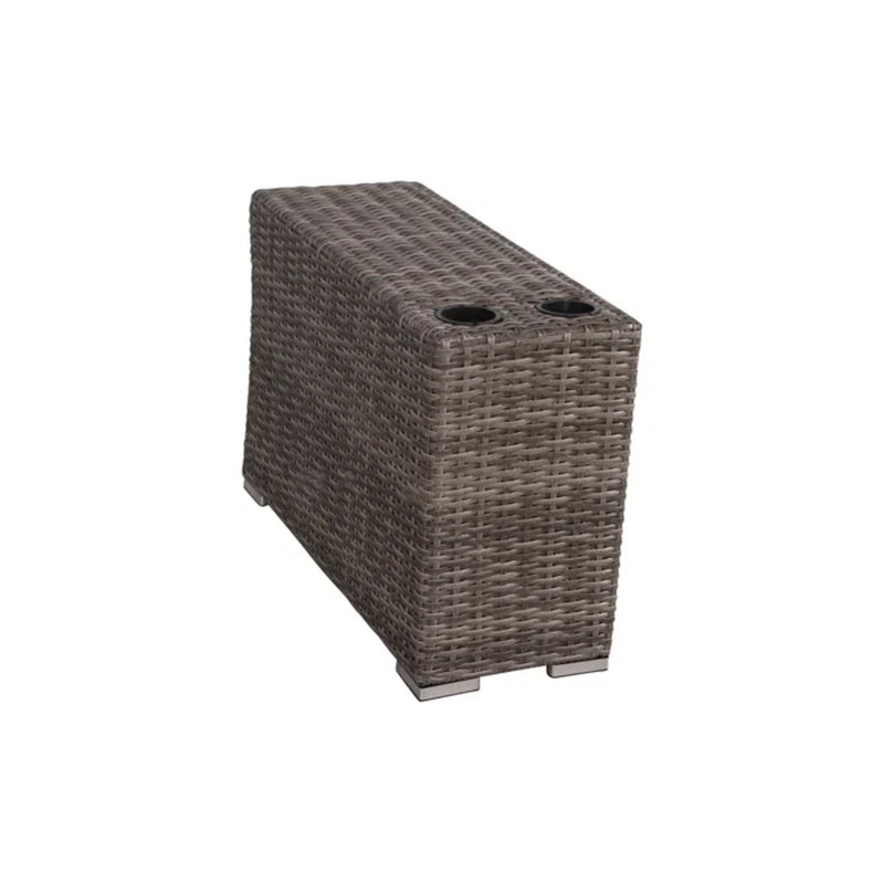 Outdoor Seating Group With Cushions 2 Person - Gray