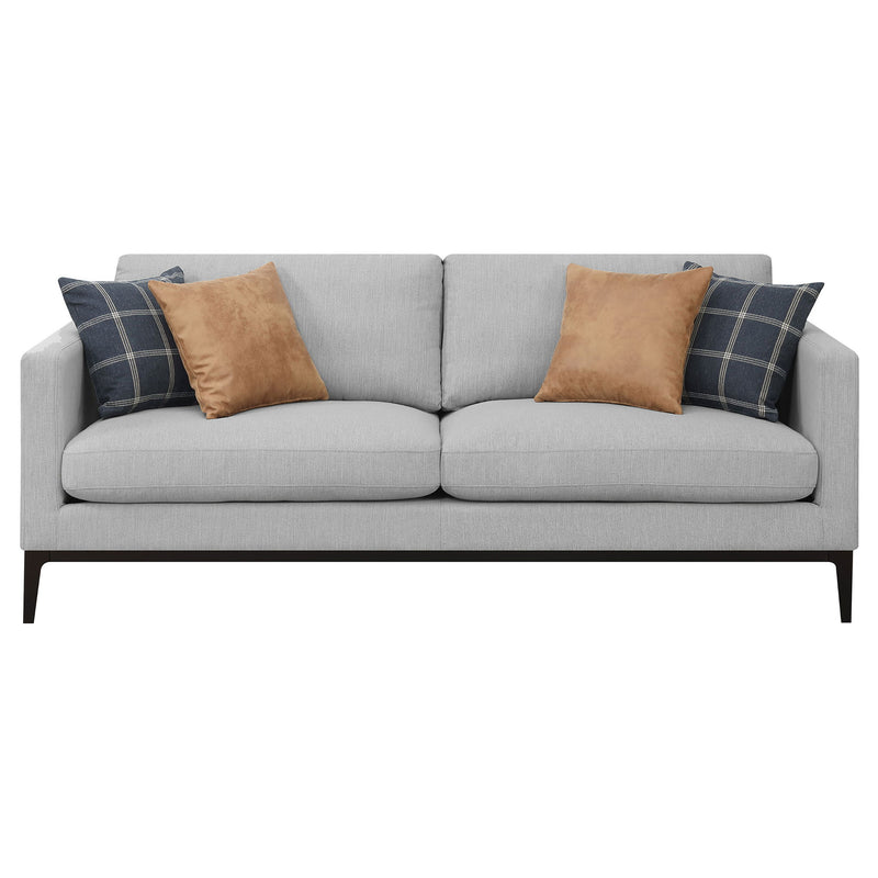Montauk - 2 Piece Arms Living Room Set With Upholstered Seating - Light Gray