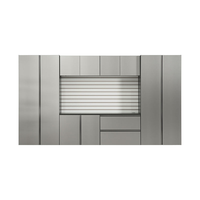 Nova Series - Garage Cabinet Set A With Soft Closing Doors - Dark Gray