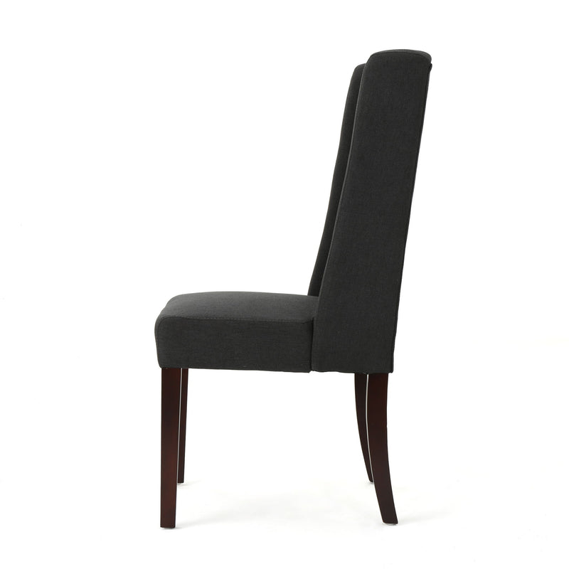 Sophisticated Tufted Dining Chair With High Back Design