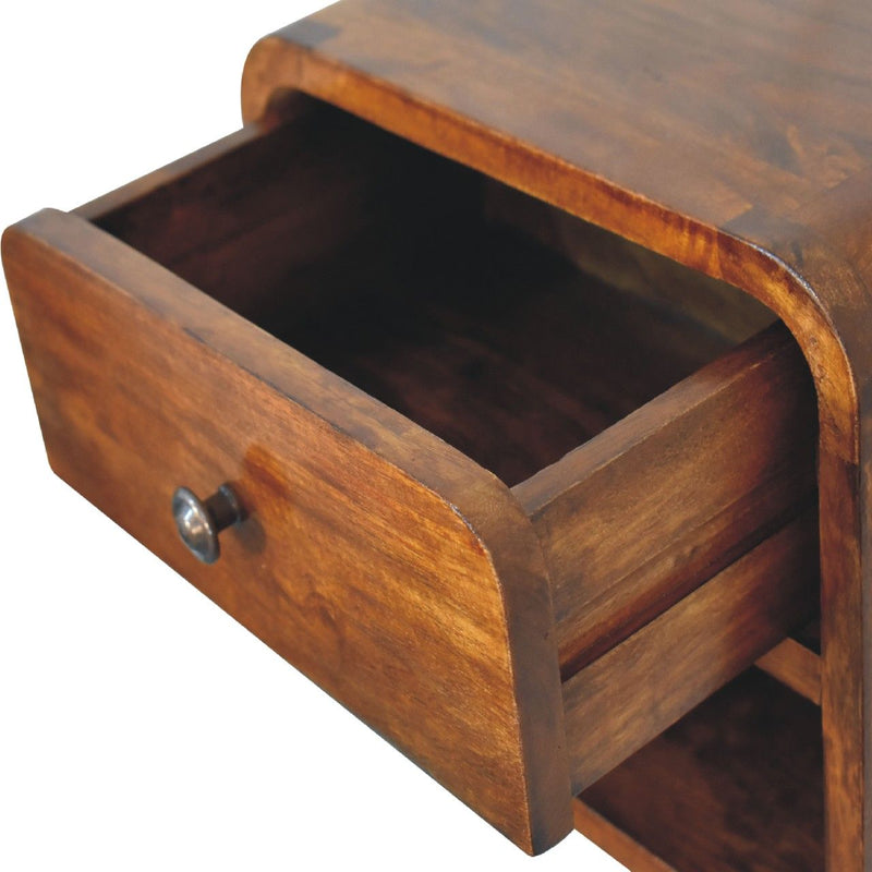 Curve Upper Slot Floating Nightstand